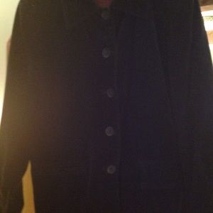 Black velour jacket